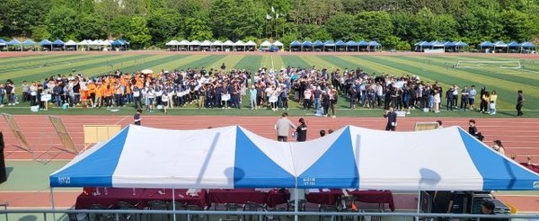 충청남도 및 시군 토목직 공무원 한마음 다짐대회가 지난 20일 천안종합운동장 보조경기장에서 진행됐다.
